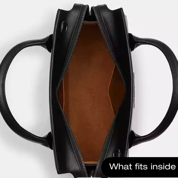 Coach LARGE Andrea Carryall NWOT Black Satchel (LAST 1) - Picture 12 of 13